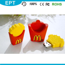 Batatas fritas do PVC Forma USB Pen Drive Flash (TG035)